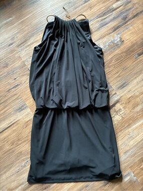 slim fit dress slacks Bead-Trimmed Long Halter Prom Dress with Open Back Black / Large main image 0
